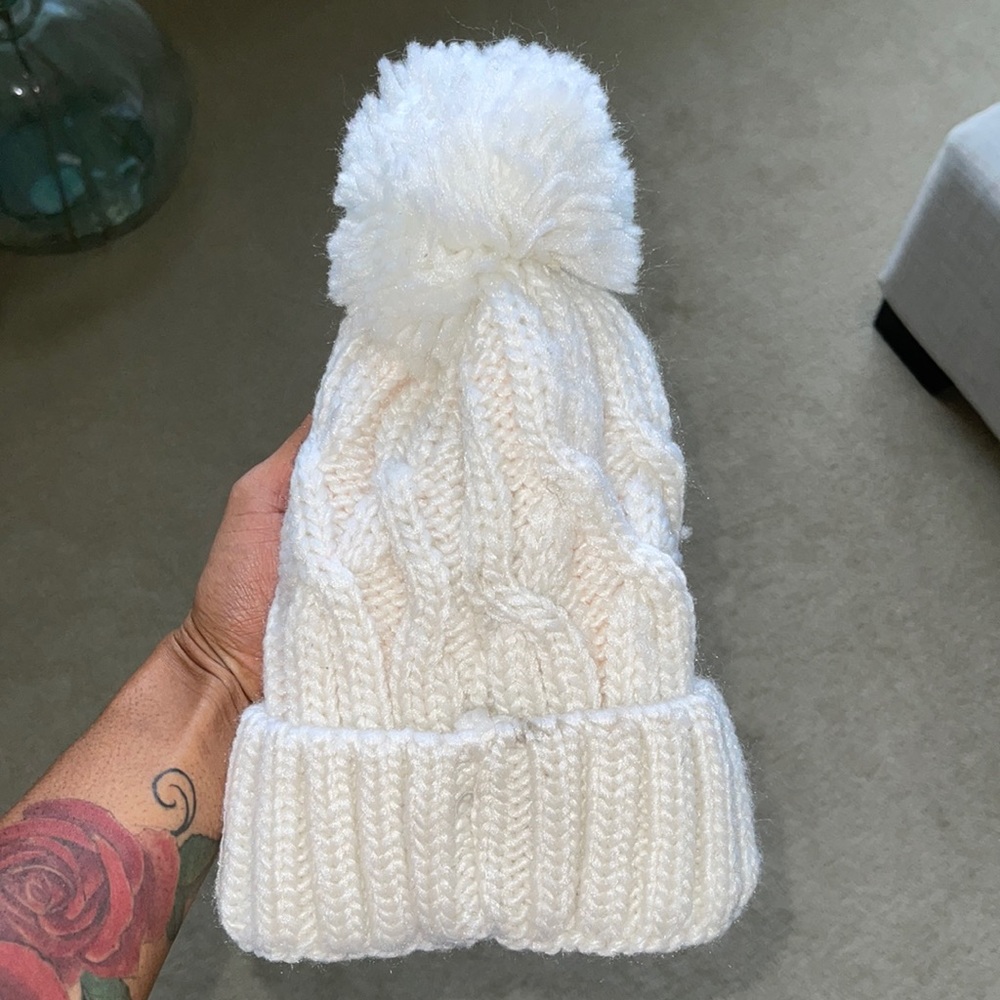 Winter Knitted Hat with Ball